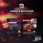 [DTMニュース]W.A. Productionのプラグインバンドル「MIDIQ + Biggifier Bundle」が80%off！